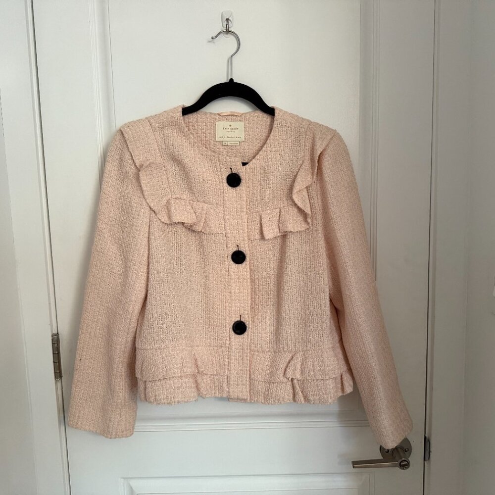 Kate Spade NY Pink Ruffle Jacket